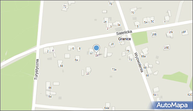 Imielin, Satelicka, 14, mapa Imielin