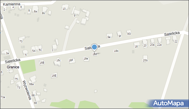 Imielin, Satelicka, 18d, mapa Imielin