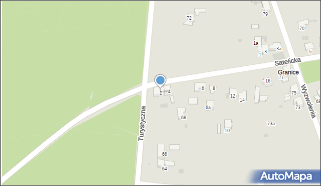 Imielin, Satelicka, 2, mapa Imielin