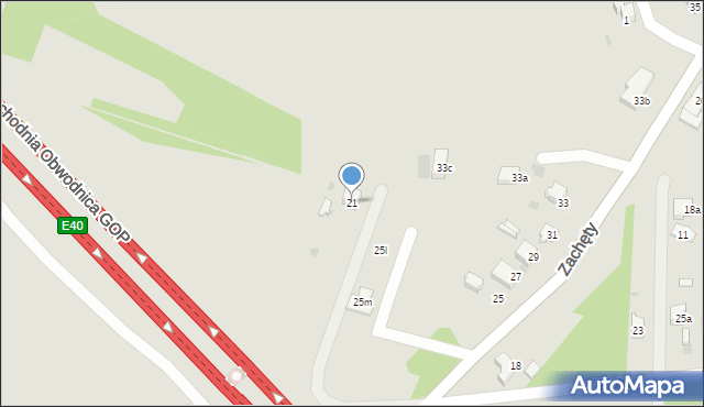 Imielin, Satelicka, 21, mapa Imielin