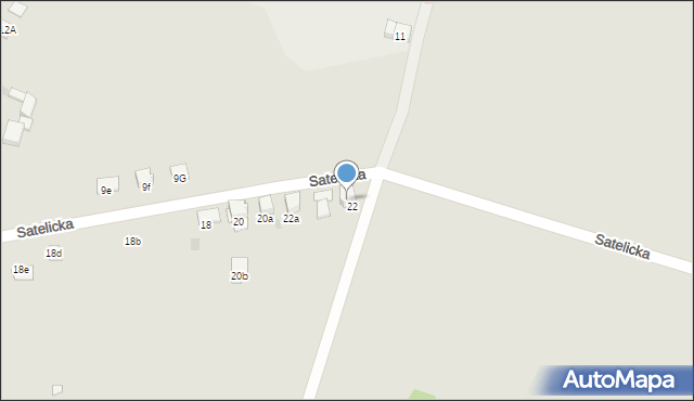 Imielin, Satelicka, 22b, mapa Imielin