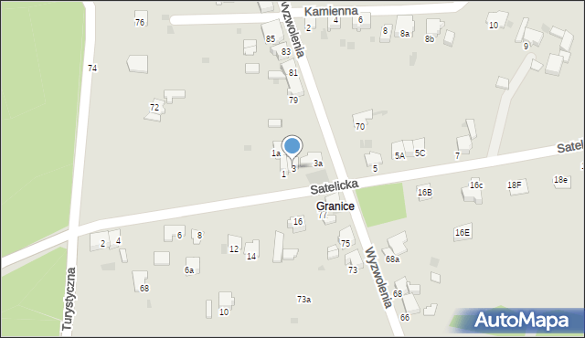 Imielin, Satelicka, 3, mapa Imielin