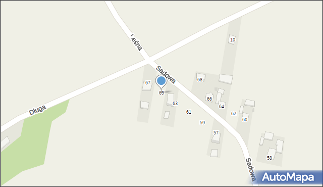 Jangrot, Sadowa, 65, mapa Jangrot