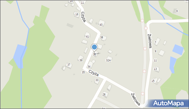 Jastrzębie-Zdrój, Sadowa, 36, mapa Jastrzębie-Zdrój