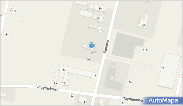 Jawczyce, Sadowa, 12, mapa Jawczyce