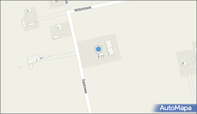 Jeżewice, Sadowa, 4, mapa Jeżewice