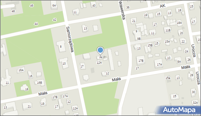 Józefów, Samorządowa, 15, mapa Józefów