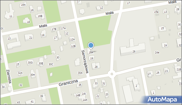 Józefów, Samorządowa, 19A, mapa Józefów