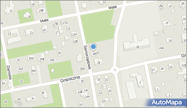 Józefów, Samorządowa, 19B, mapa Józefów