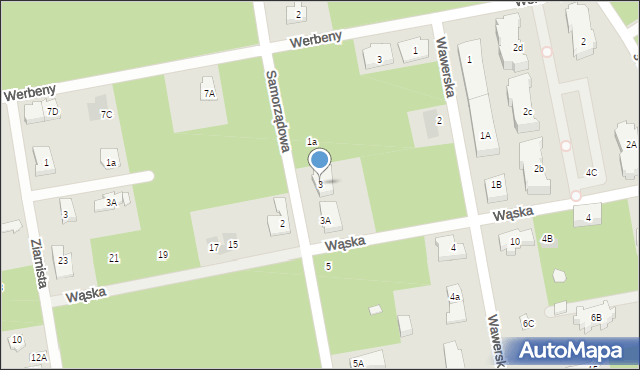 Józefów, Samorządowa, 3, mapa Józefów