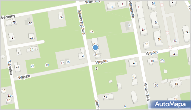 Józefów, Samorządowa, 3A, mapa Józefów