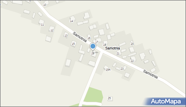 Jurkowice, Samotnia, 19, mapa Jurkowice