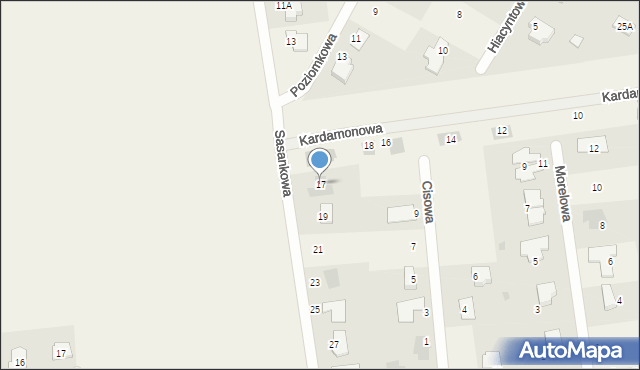 Kalinówka, Sasankowa, 17, mapa Kalinówka