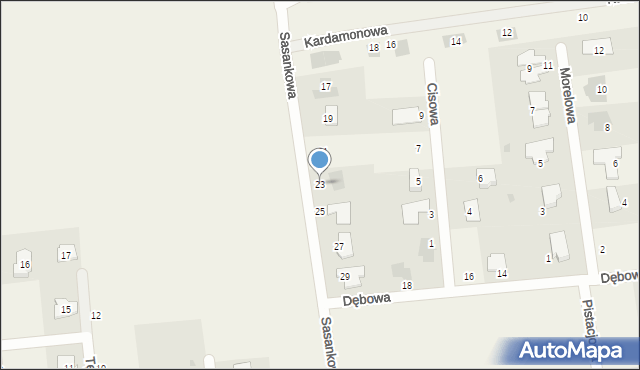 Kalinówka, Sasankowa, 23, mapa Kalinówka