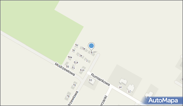 Kalinówka, Sasankowy Zakątek, 5, mapa Kalinówka