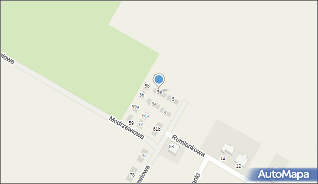 Kalinówka, Sasankowy Zakątek, 5a, mapa Kalinówka