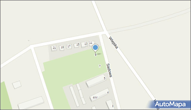 Kamieniec, Sadowa, 9, mapa Kamieniec