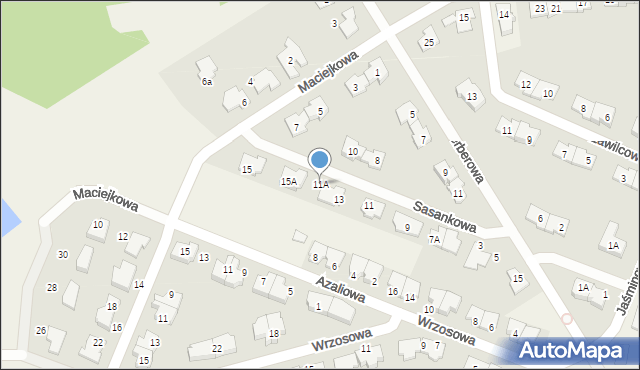 Kanie, Sasankowa, 11A, mapa Kanie