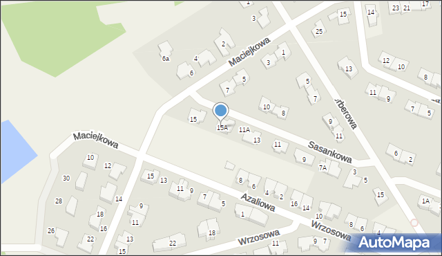 Kanie, Sasankowa, 15A, mapa Kanie