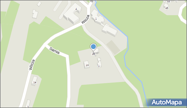 Karpacz, Sarnia, 1B, mapa Karpacz