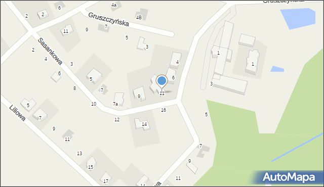 Katarzynki, Sasankowa, 11, mapa Katarzynki