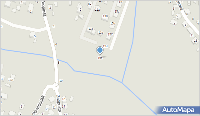 Katowice, Saska, 15e, mapa Katowic