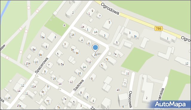 Kielce, Sadowa, 10, mapa Kielc