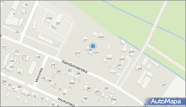 Kielce, Sandomierska, 241, mapa Kielc
