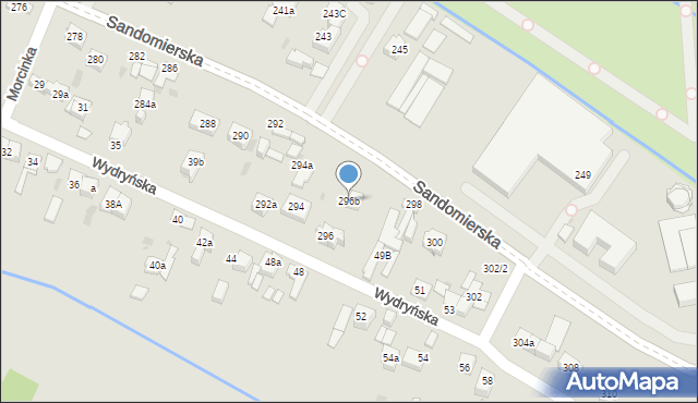 Kielce, Sandomierska, 296b, mapa Kielc