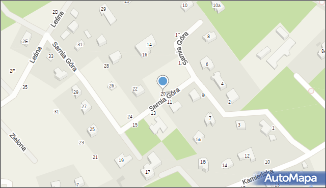 Koleczkowo, Sarnia Góra, 20, mapa Koleczkowo