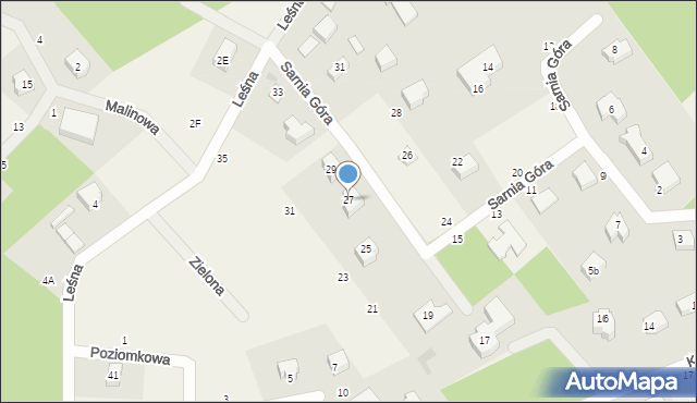 Koleczkowo, Sarnia Góra, 27, mapa Koleczkowo