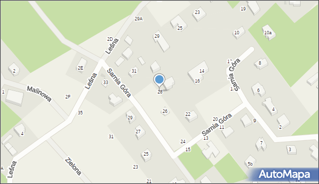 Koleczkowo, Sarnia Góra, 28, mapa Koleczkowo