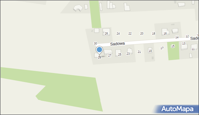 Konin, Sadowa, 29, mapa Konina