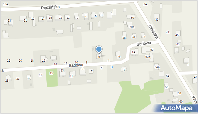 Konin, Sadowa, 6, mapa Konina