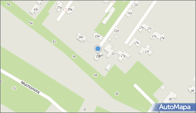 Konstancin-Jeziorna, Sadowa, 23B, mapa Konstancin-Jeziorna