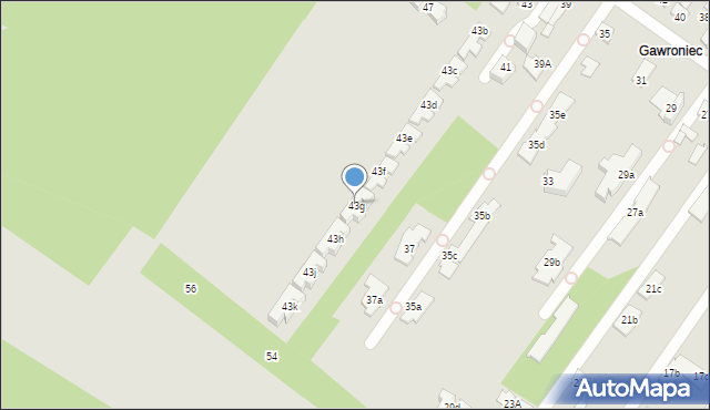 Konstancin-Jeziorna, Sadowa, 43g, mapa Konstancin-Jeziorna