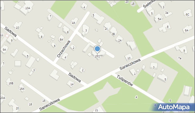 Konstancin-Jeziorna, Saneczkowa, 10/1, mapa Konstancin-Jeziorna