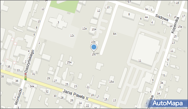 Konstantynów Łódzki, Sadowa, 10c, mapa Konstantynów Łódzki