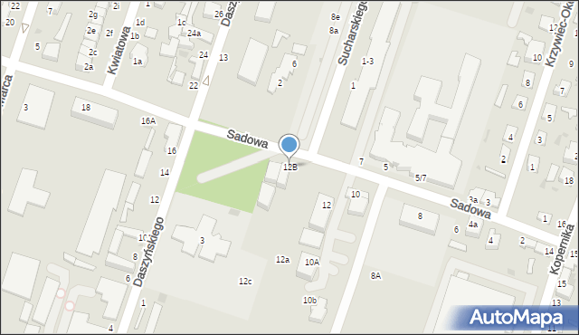 Konstantynów Łódzki, Sadowa, 12B, mapa Konstantynów Łódzki