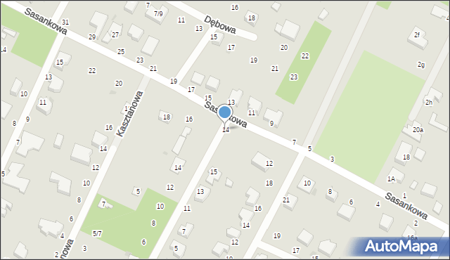 Konstantynów Łódzki, Sasankowa, 14, mapa Konstantynów Łódzki