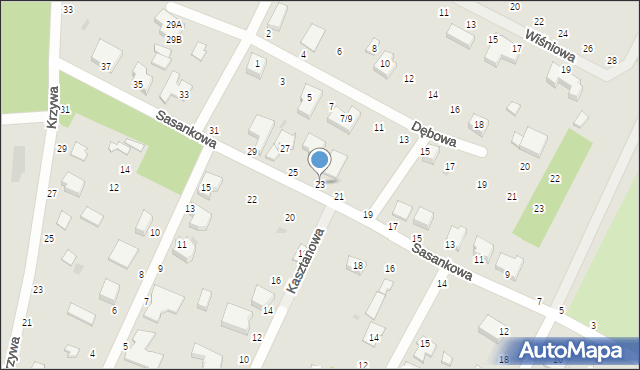 Konstantynów Łódzki, Sasankowa, 23, mapa Konstantynów Łódzki