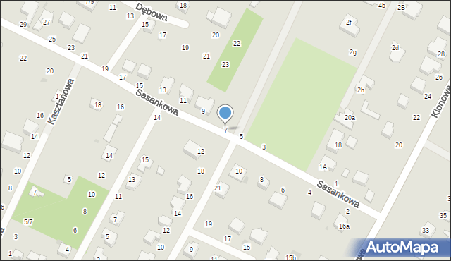 Konstantynów Łódzki, Sasankowa, 7, mapa Konstantynów Łódzki