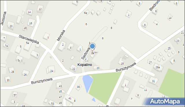 Kopalino, Sadowa, 2a, mapa Kopalino