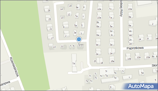 Kosakowo, Sasankowa, 1B, mapa Kosakowo