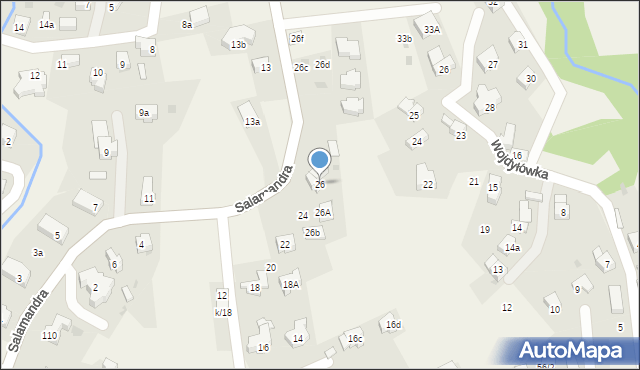 Kościelisko, Salamandra, 26, mapa Kościelisko