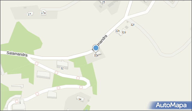 Kościelisko, Salamandra, 32a, mapa Kościelisko
