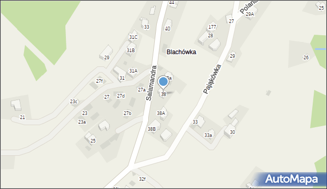 Kościelisko, Salamandra, 38, mapa Kościelisko