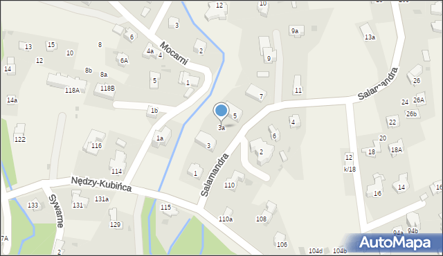 Kościelisko, Salamandra, 3a, mapa Kościelisko