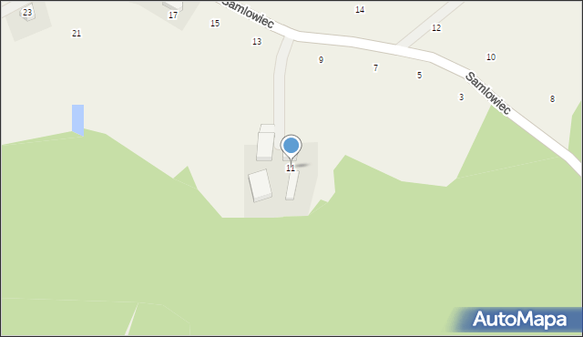 Kostkowice, Samlowiec, 11, mapa Kostkowice