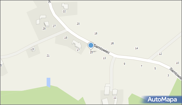 Kostkowice, Samlowiec, 15, mapa Kostkowice